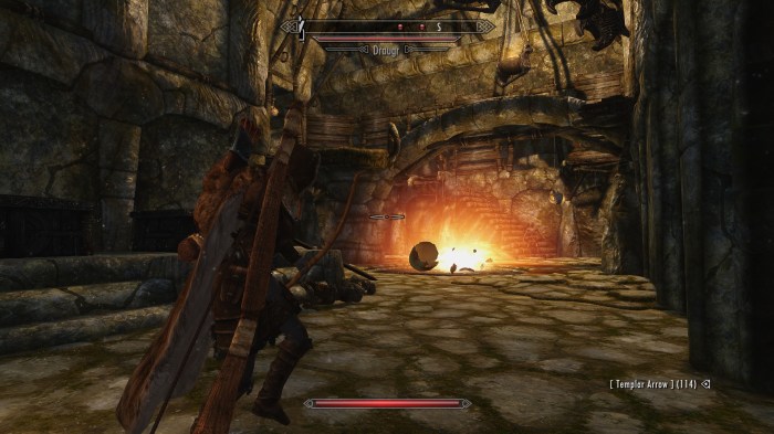 Efficiency is the key to clearing draugr-infested dungeons.