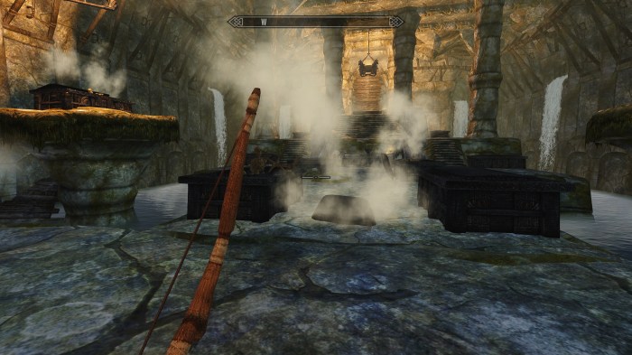 Shooting gallery, Skyrim style.
