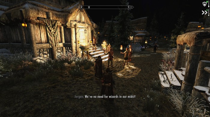 Welcome to Morthal, home of the lynch mob.