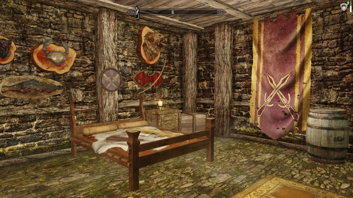 You can definitely tell this is a hunting cabin.