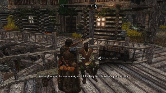 Or she'll just try to kill you anyway. This Sapphire sounds like Maven's apprentice or something.