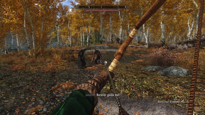 Jenassa demonstrates her signature slice-and-dice technique. Minced troll, anyone?