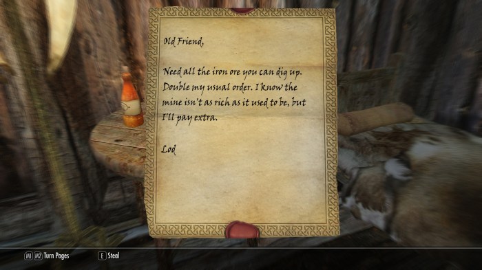 So it's true! The blacksmith CAN write!!!