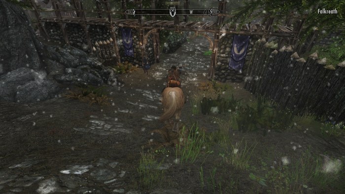 Tonight: Snow squalls over Falkreath, with zero chance of werewolves.