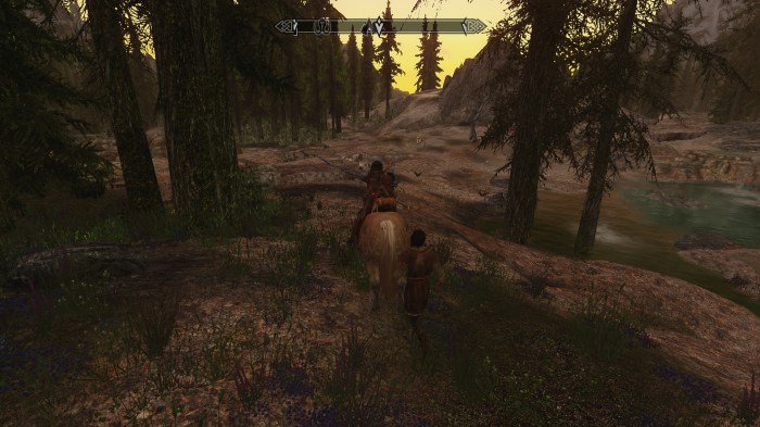 Sunset over the steam pools.