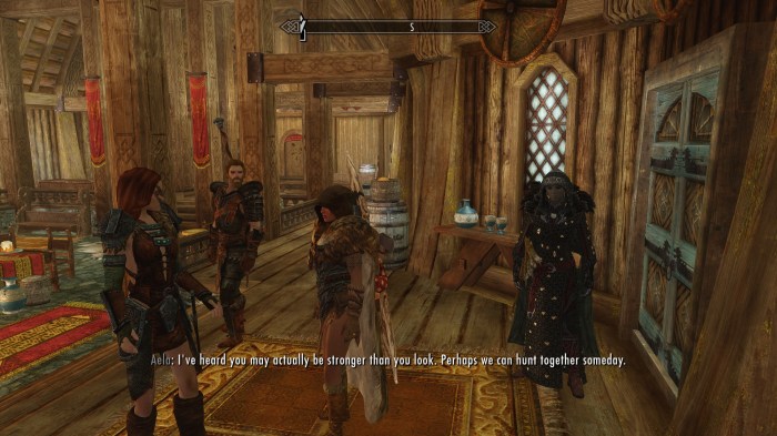... You're not helping my mood, Aela.