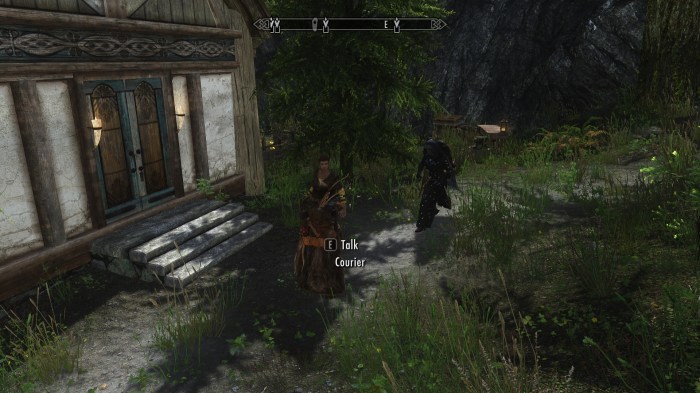 Skyrim Courier, a.k.a. Harbinger of Doom.